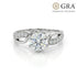 Moissanite Diamond Solitaire 1.2 Carat Be With Me Silver Solitaire Ring for women- Free Size