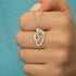 Hallmark Silver Mother With Baby Footprint Pendant