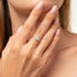 Hallmark Silver Minimal Sunflower Gold Plated Ring