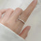 Hallmark Silver Minimal Rhinestone Cuff Ring