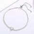 Hallmark Silver Heart Cut Diamond Bracelet