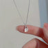 Hallmarked Silver Drop Pendant With Chain