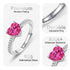 Hallmark Silver Pink Blush Heart Ring