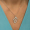 Hallmark Silver Mother With Baby Footprint Pendant