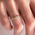 Hallmark Silver Evergreen Gold Plated Ring
