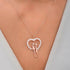 Hallmark Silver Heart Lovers Love Necklace