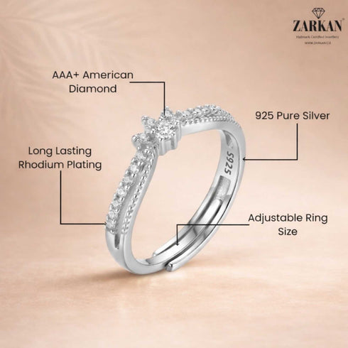 Hallmark Silver Serene Adjustable Ring