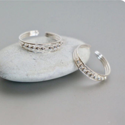 925 Hallmark Silver Adjustable Toe Ring – Trendy Foot Jewelry for Women