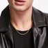 Hallmark Silver Minimal Gold Plated Men Curb Chain