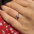 Zarkan Floral AD Pure 925 Silver Ring