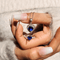 Hallmark Silver Timeless Heart & Sapphire Ring And Pendant Gift Set