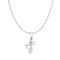 Zarkan 925 Silver Krishna Bansuri Pendant With Chain