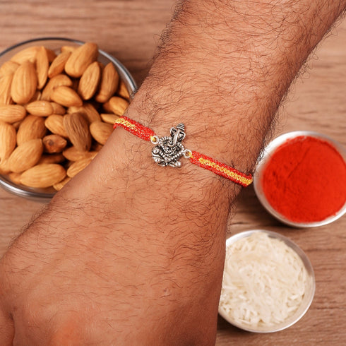 Hallmark Silver Ganesha Rakhi