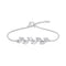 Hallmark Silver Minimal Leaf Bracelet