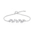 Hallmark Silver Minimal Leaf Bracelet