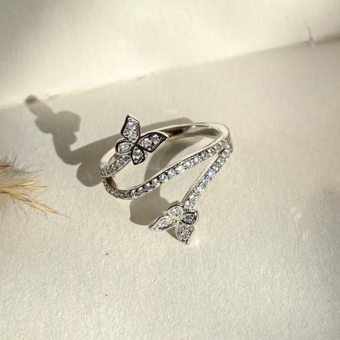 Hallmark Silver Butterfly Bliss Ring