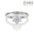 Moissanite Diamond Solitaire .8 Carat Premium 925 Silver Ring for women- Free Size