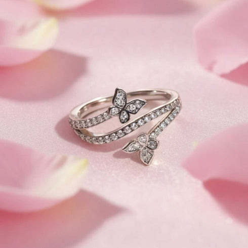Hallmark Silver Butterfly Bliss Ring