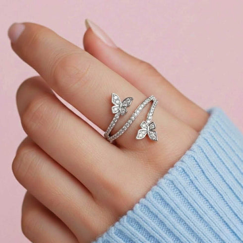 Hallmark Silver Butterfly Bliss Ring
