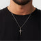 Hallmark Silver Crucifix Men Pendant Curb Chain
