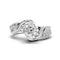 Moissanite Diamond Solitaire 1.2 Carat Be With Me Silver Solitaire Ring for women- Free Size