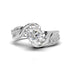 Moissanite Diamond Solitaire 1.2 Carat Be With Me Silver Solitaire Ring for women- Free Size