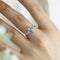Hallmark Silver Heart’s Desire Aqua Blue Stone Ring
