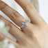 Hallmark Silver Heart’s Desire Aqua Blue Stone Ring