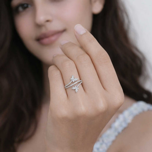 Hallmark Silver Butterfly Bliss Ring