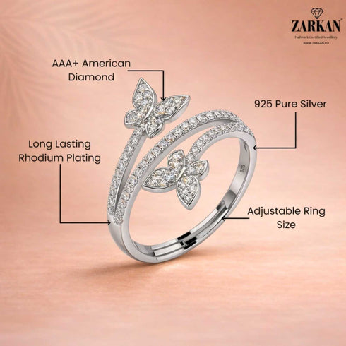 Hallmark Silver Butterfly Bliss Ring