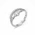 Zarkan Floral Cute Crown Pure Silver Ring
