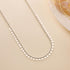 Hallmark Silver Rhodium Plated Minimalist Authentic Sequined Necklace