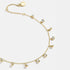 Hallmark Silver Gold Plated Round Drop Ad Pair Anklet