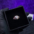 Hallmark Silver Rose Gold Royal Dimond Cut Heart Propose Ring
