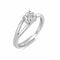Hold Her Solitaire Sterling Silver Ring