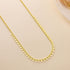 Hallmark Silver Gold Plated Gourmet Chain Minimalist Triangle Necklace