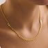Hallmark Silver Gold Plated Gourmet Chain Minimalist Triangle Necklace