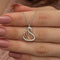 Hallmark Silver Swan Pendant Necklace for Women