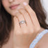 Zarkan Floral Cute Crown Pure Silver Ring