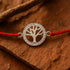 Zarkan Love With Nature Pure Silver Rakhi With Roli Chawal