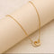 Hallmarked Silver Interlocking Circle Gold Plated Pendant for Women
