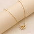 Hallmarked Silver Interlocking Circle Gold Plated Pendant for Women
