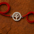 Zarkan Love With Nature Pure Silver Rakhi With Roli Chawal