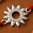 Zarkan Surya Precious Silver Rakhi With Roli Chawal