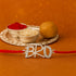 Zarkan Funky BRO Pure Silver Rakhi With Roli Chawal