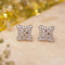 Zarkan Hallmark Silver Poppins Studs