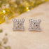 Zarkan Hallmark Silver Poppins Studs
