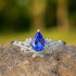 Hallmark Silver Lotus Tanzanite Ring