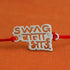 Zarkan Swag Wala Bhai Pure Silver Rakhi With Roli Chawal