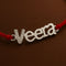 Zarkan VEERA Precious Silver Rakhi For Brother With Roli Chawal